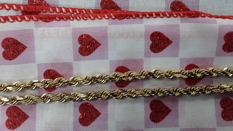 Rope Chain - Yellow Gold 14k (.585) 26.8 grams 22 inch
