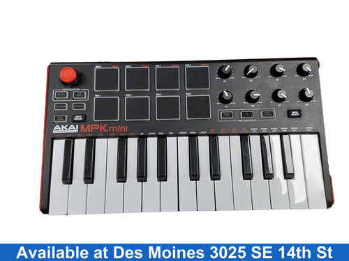 Akai Mini Black Midi Keyboard Controller