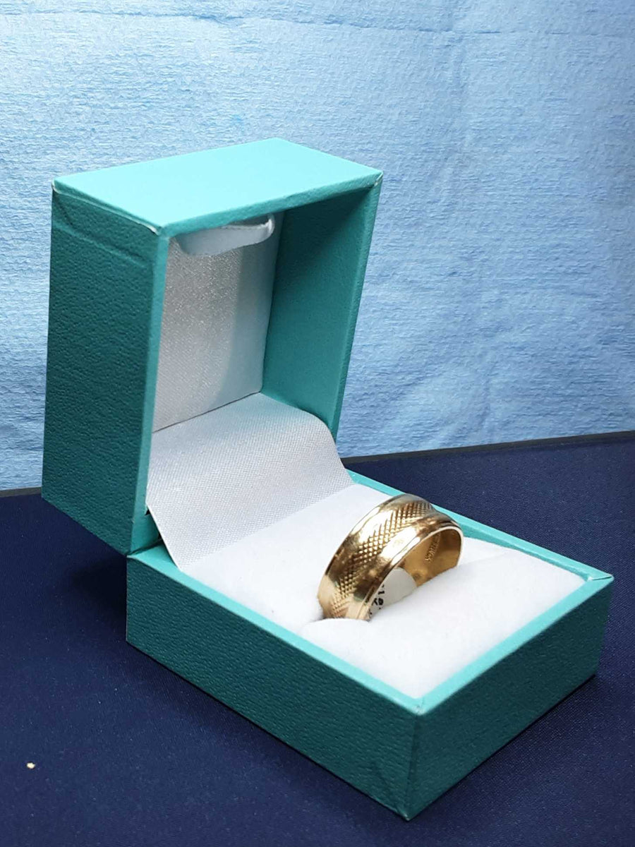 Ring - Wedding Band - Yellow Gold 14k (.585) 6.3 grams Size 20