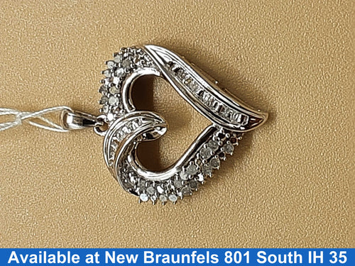 Diamond Pendant - Silver 4 grams