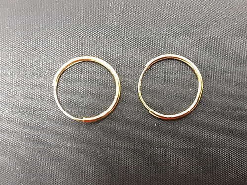 Hoop Earrings - Yellow Gold 10k (.417) 0.2 grams