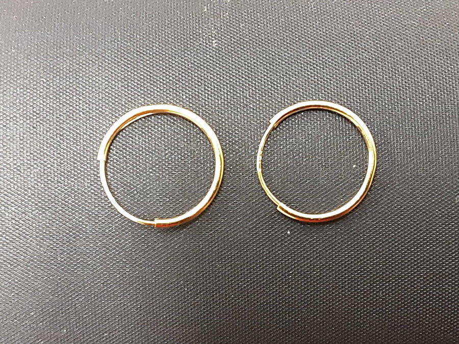 Hoop Earrings - Yellow Gold 10k (.417) 0.2 grams