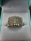 Women's Ring - Yellow Gold 10k (.417) 5.7 grams Size 10.5