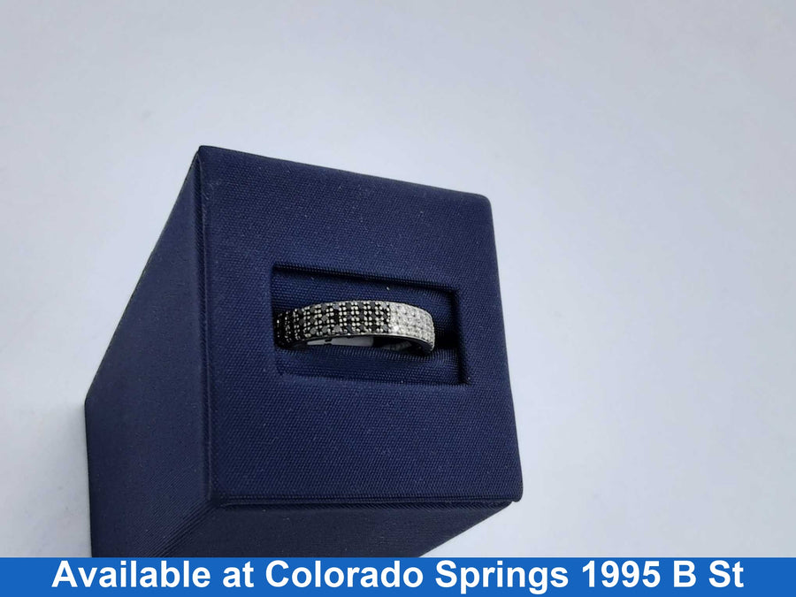 Ring - Wedding Band - White Gold 14k (.585) 3.9 grams Size 7