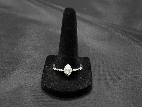 Ring - Engagement Set - White Gold 10k (.417) 2.9 grams Size 11.5
