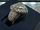 Women's Ring - White Gold 14k (.585) 7 grams Size 9.5
