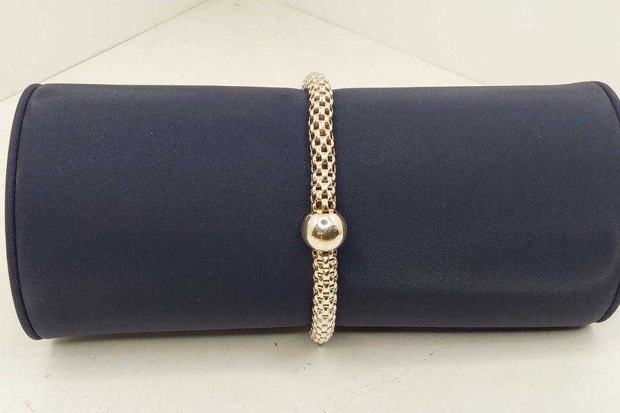 Woven Bracelet - Silver 13.76 grams 8 inch