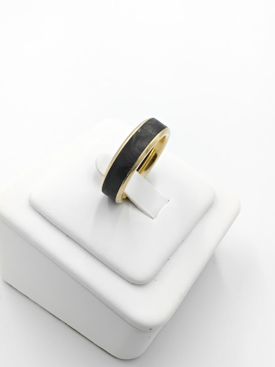 Ring - Wedding Band - Yellow Gold 18k (.750) 6.9 grams Size 8.5