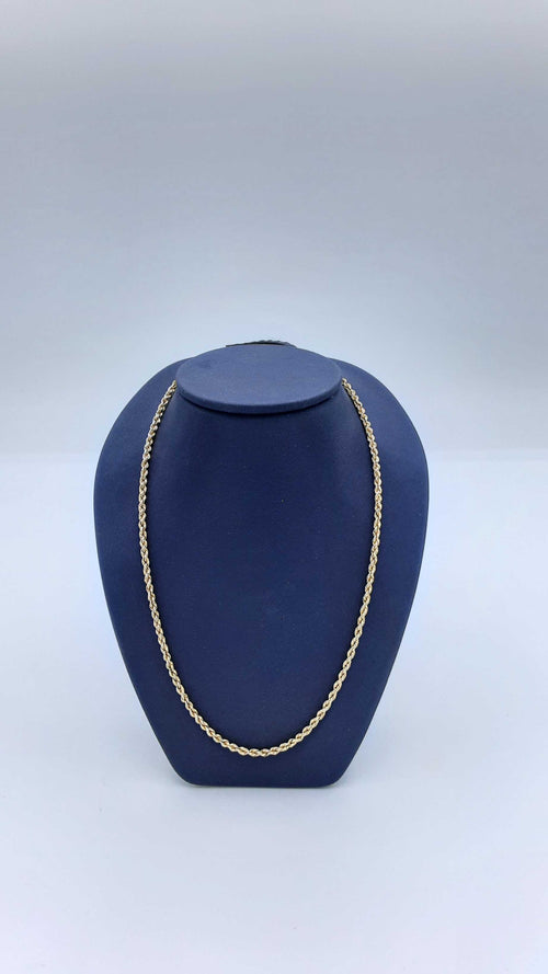 Rope Chain - Yellow Gold 14k (.585) 3.4 grams 22 inch