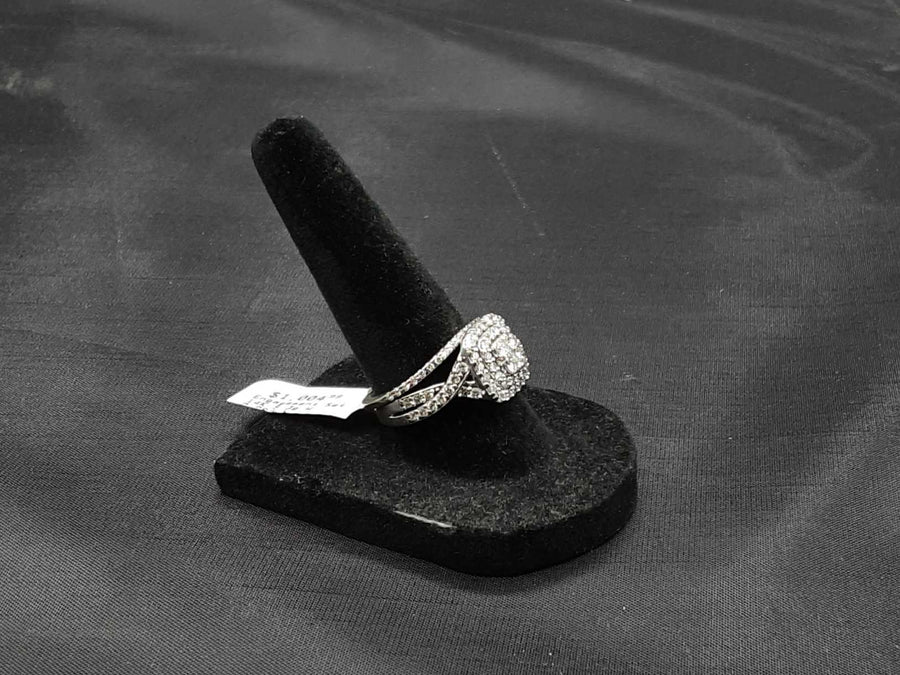 Ring - Engagement Set - White Gold 14k (.585) 5.3 grams Size 7