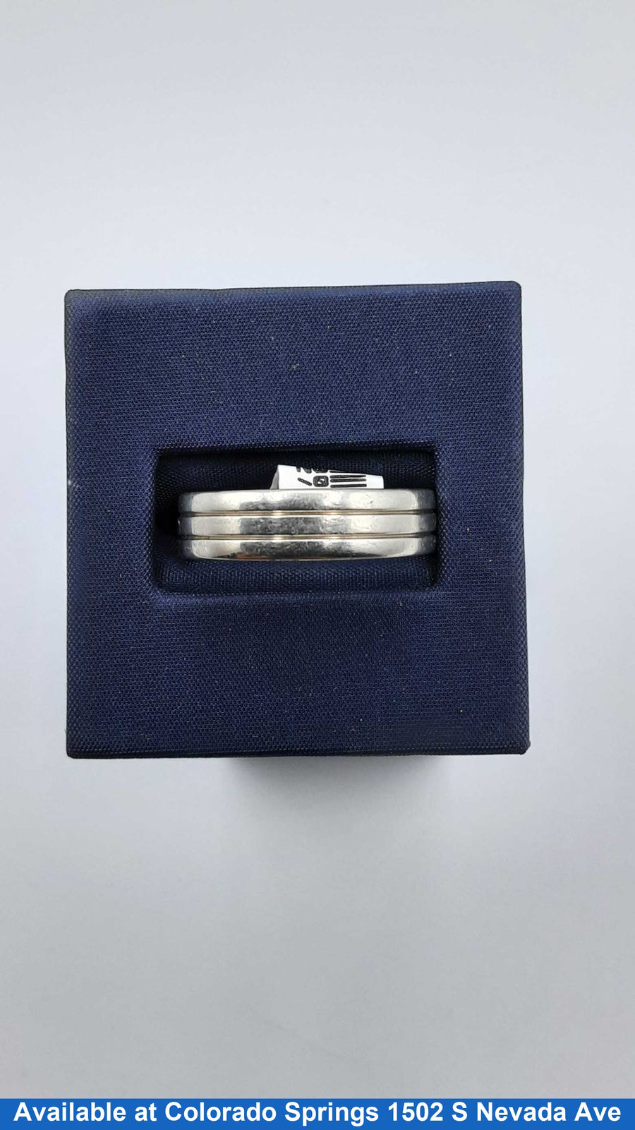 Ring - Wedding Band - White Gold 14k (.585) 8.1 grams Size 10