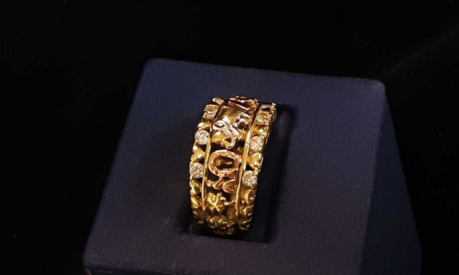 Women's Ring - Yellow Gold 14k (.585) 6.1 grams Size 7