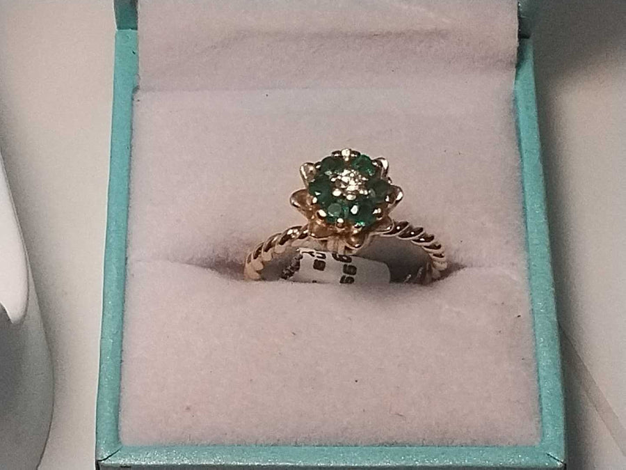 Women's Ring - Yellow Gold 14k (.585) 4.2 grams Size 7.5