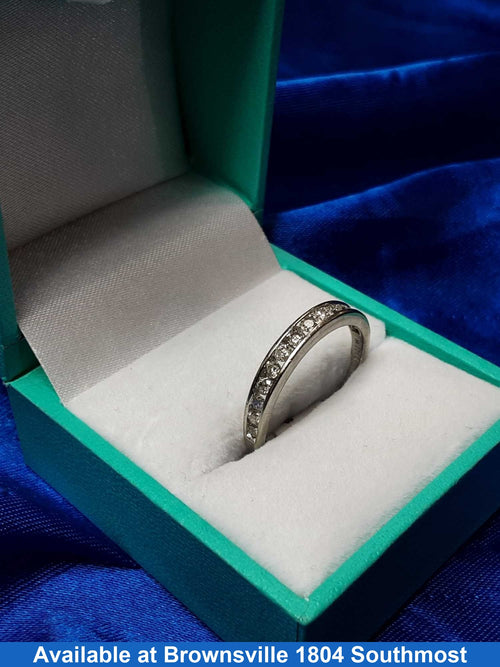 Ring - Wedding Band - White Gold 10k (.417) 2.2 grams Size 10
