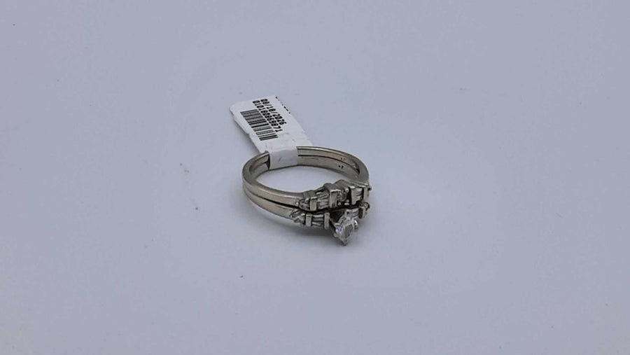 Ring - Engagement Set - White Gold 14k (.585) 4.7 grams Size 7