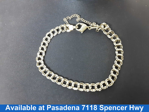 Cable Bracelet - Silver 6.3 grams 6 inch
