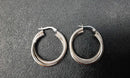 Bangle Earrings - White Gold 10k (.417) 2.9 grams