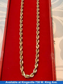 Rope Chain - Yellow Gold 10k (.417) 20.1 grams 22 inch