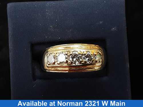 Ring - Wedding Band - Yellow Gold 14k (.585) 6.6 grams Size 10