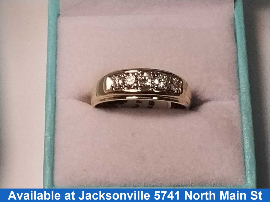 Ring - Wedding Band - Yellow Gold 10k (.417) 6.7 grams Size 10