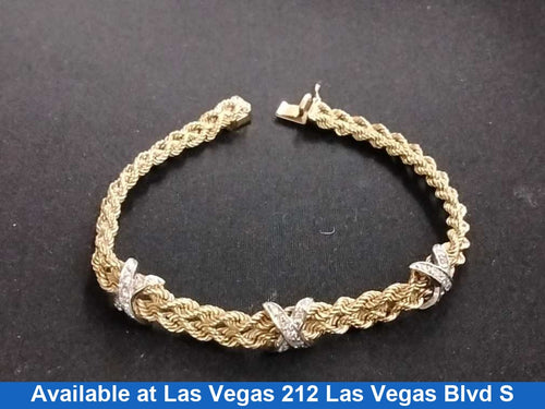 Rope Bracelet - Yellow Gold 14k (.585) 14.1 grams 10 inch