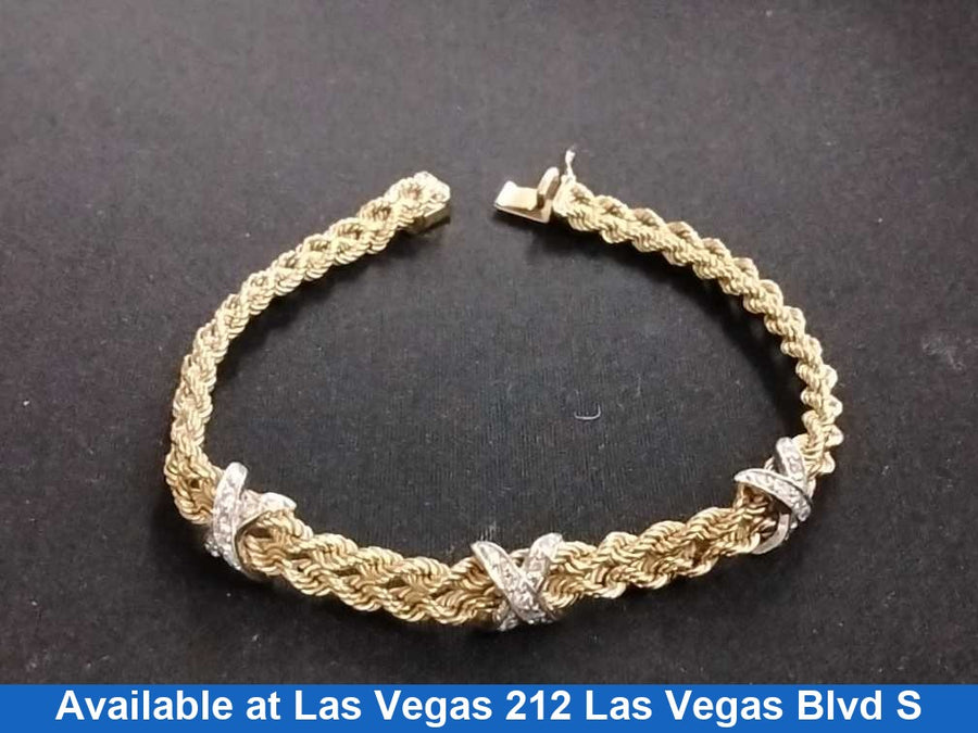 Rope Bracelet - Yellow Gold 14k (.585) 14.1 grams 10 inch