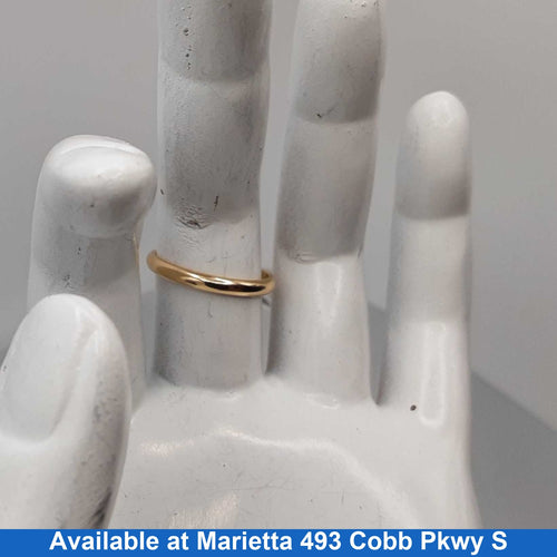 Ring - Wedding Band - Yellow Gold 14k (.585) 1.9 grams Size 6.5