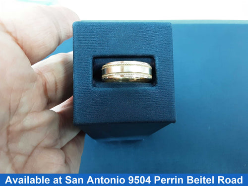 Ring - Wedding Band - Yellow Gold 14k (.585) 5.9 grams Size 8