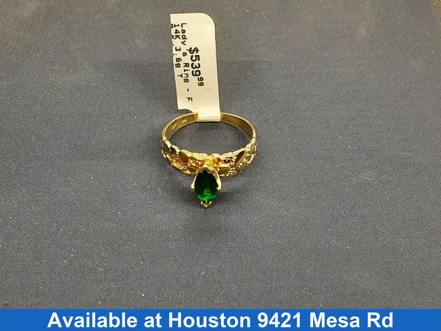 Women's Ring - Yellow Gold 14k (.585) 3.6 grams Size 9