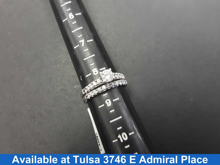 Women's Ring - White Gold 14k (.585) 6.3 grams Size 20