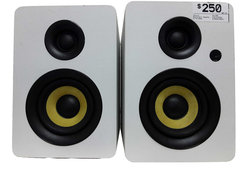 Sanyun Sw-206 White Bookshelf Speaker