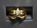 Ring - Engagement Set - Yellow Gold 14k (.585) 4.4 grams Size 7