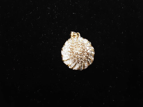 Diamond Pendant - Yellow Gold 10k (.417) 6.1 grams