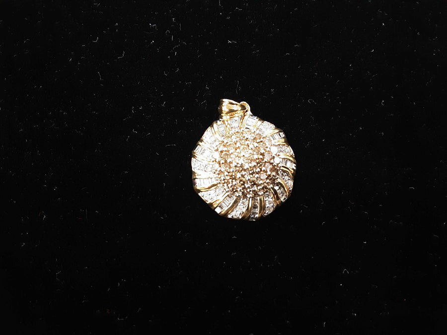 Diamond Pendant - Yellow Gold 10k (.417) 6.1 grams