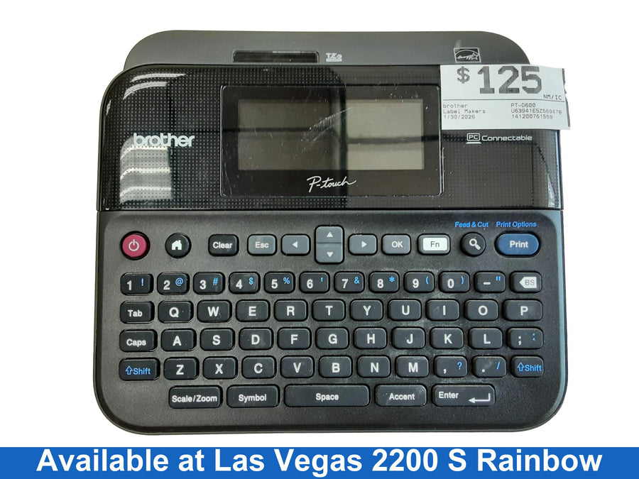 Brother Pt-d600 Black Label Maker