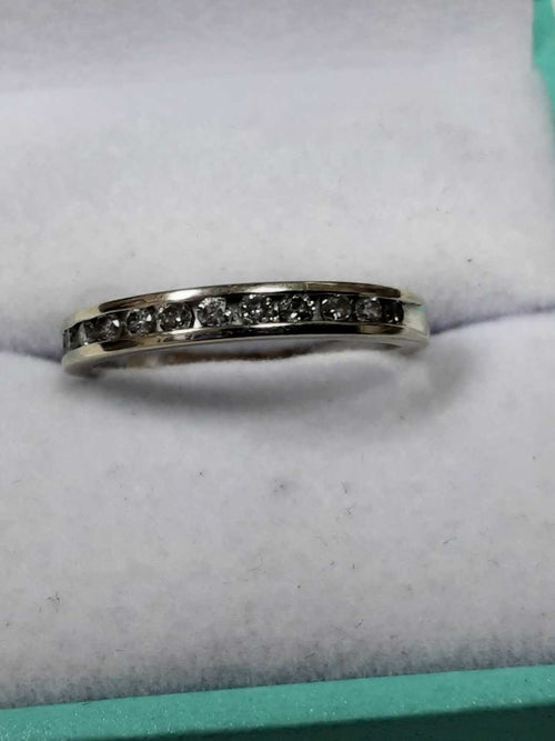 Ring - Wedding Band - White Gold 10k (.417) 1.8 grams Size 7.5