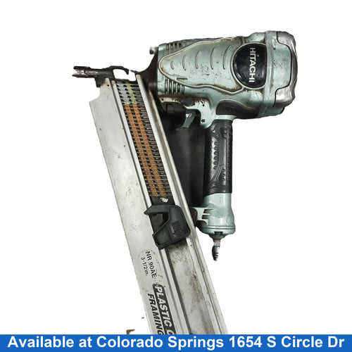 Hitachi Nr90ae Green Pneumatic Framing Nailer