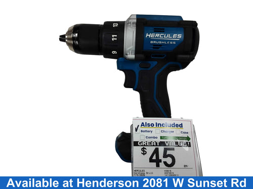 Hercules Hcb91b Blue Cordless Standard Drill