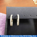 Hoop Earrings - White Gold 14k (.585) 6.6 grams