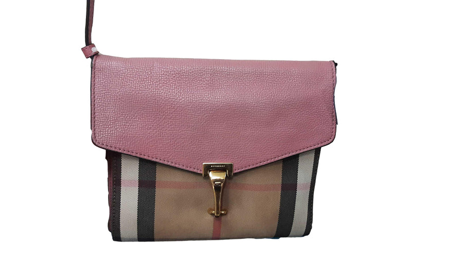 Burberry Small Macken Crossbody Pink Purse / Handbag