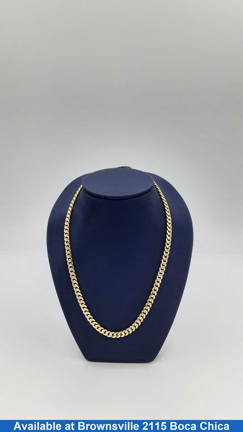 Cuban Link Chain - Yellow Gold 10k (.417) 14.1 grams 18 inch