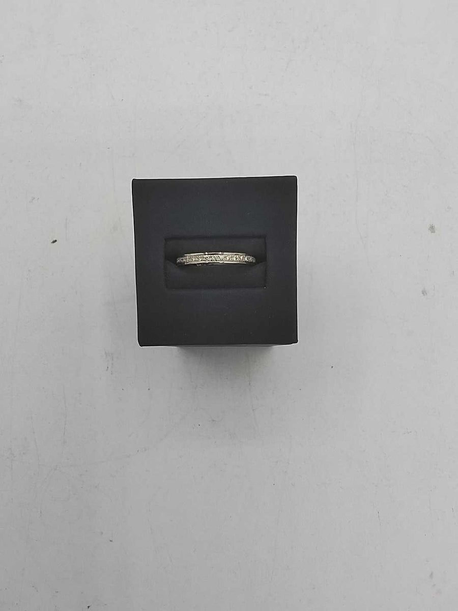 Ring - Wedding Band - White Gold 14k (.585) 2.4 grams Size 6.5