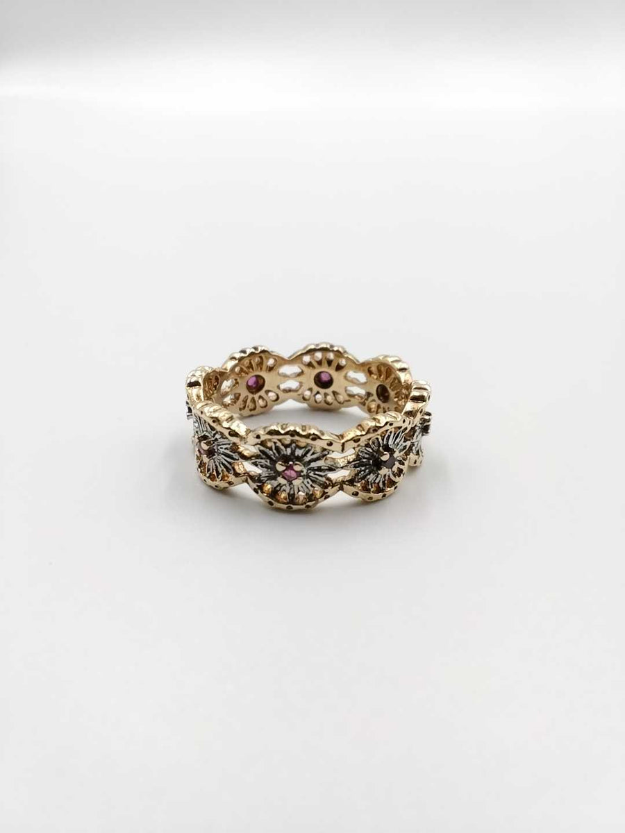 Women's Ring - Yellow Gold 14k (.585) 6.6 grams Size 9.5