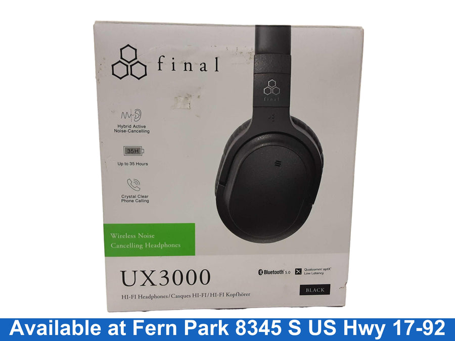 Final Ux3000 Black Stereo Headphone
