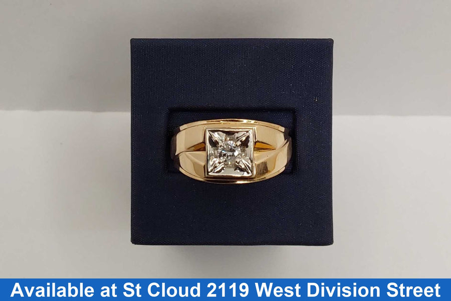 Men's Ring - Yellow Gold 14k (.585) 10.76 grams Size 12