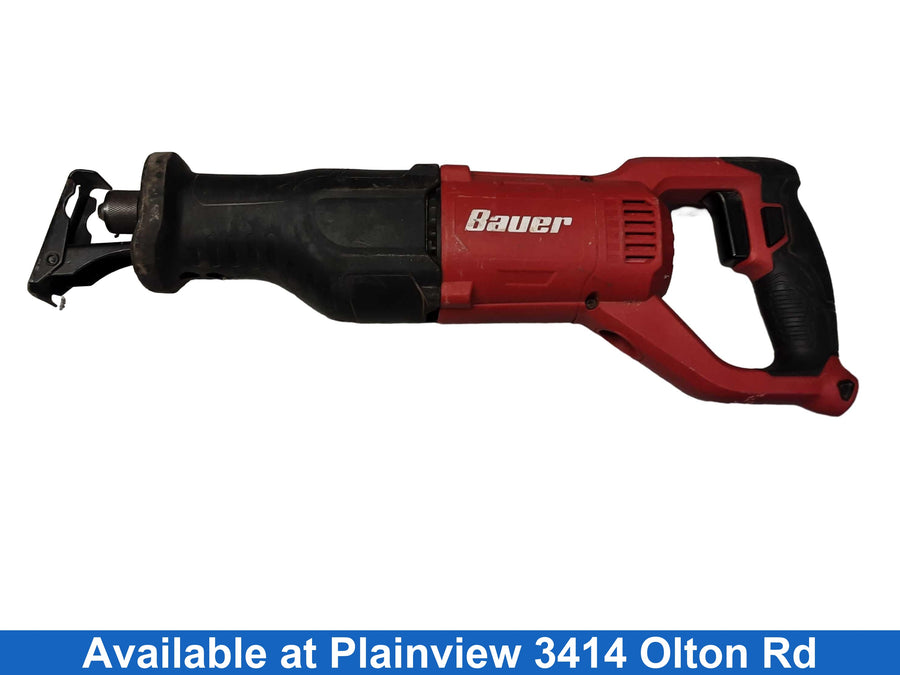 Bauer 1975e-b Red Corded Reciprocating Saw