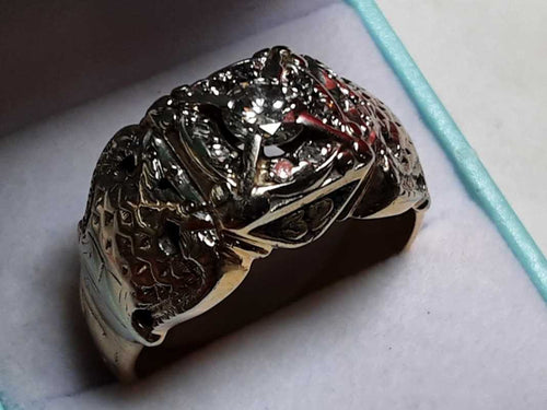 Men's Ring - Yellow Gold 14k (.585) 17.4 grams Size 14.5