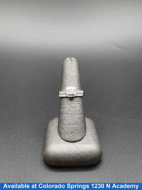 Ring - Engagement Set - White Gold 14k (.585) 5.6 grams Size 6.5