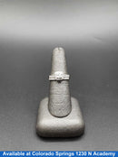 Ring - Engagement Set - White Gold 14k (.585) 5.6 grams Size 6.5