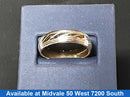 Ring - Wedding Band - Tricolor Gold 14k (.585) 5.5 grams Size 10